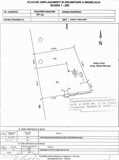 Casă cu 8 camere cu Teren 197 Mp în Dorobanți