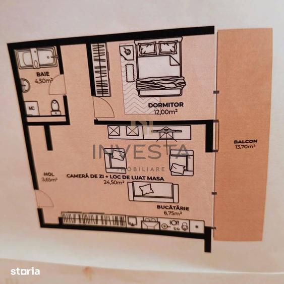 Apartament cu 2 camere, localizat in Dambul Rotund! - 6
