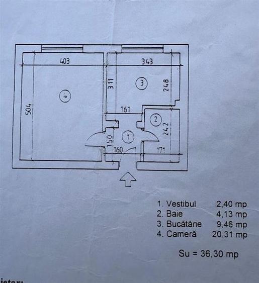 Garsonieră decomandată în Brâncoveanu