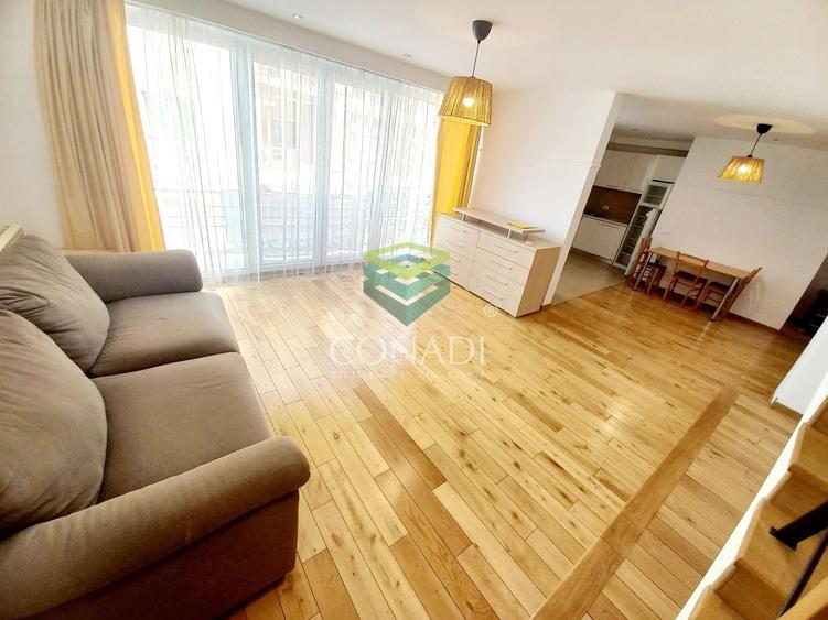 Apartament cu 3 camere semidecomandat, mobilat în Herăstrău