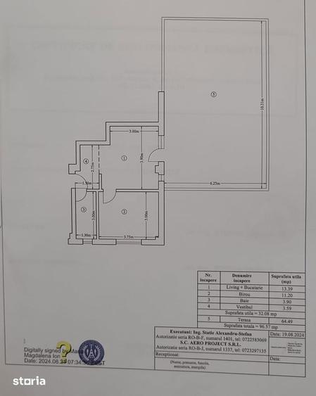Apartament cu 2 camere în Ultracentral