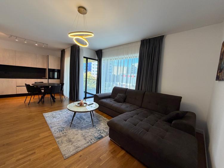 Apartament cu 2 camere decomandat, mobilat în Herăstrău