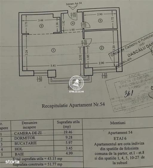 Apartament cu 2 camere în Tătărași — fotografia 1