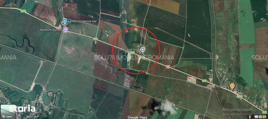 Teren + 3 hale intre Le?cani ?i Podu Iloaiei 5.550 m2