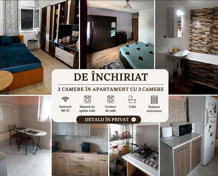 Apartament cu 3 camere decomandat în Central