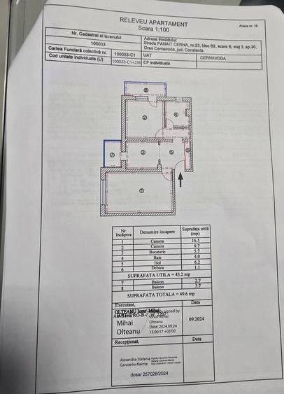 Apartament cu 2 camere decomandat, mobilat în Central