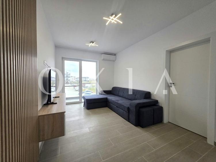 Apartament cu 2 camere semidecomandat, mobilat în Giroc