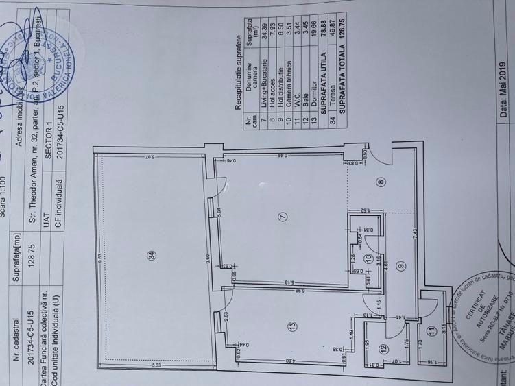 Apartament cu 2 camere în Calea Victoriei