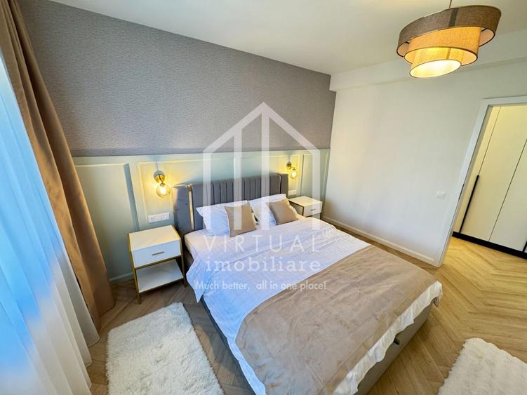 Penthouse cu 5 camere semidecomandat, mobilat în Cristian