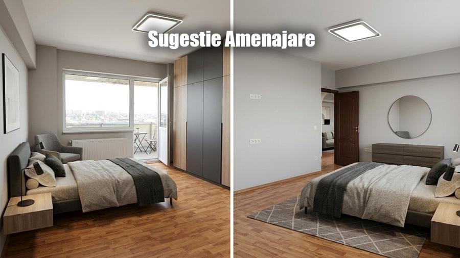 Apartament cu 3 camere decomandat, mobilat în Mărgeanului