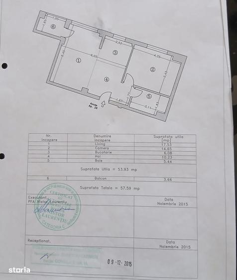 Apartament cu 2 camere în Km 5