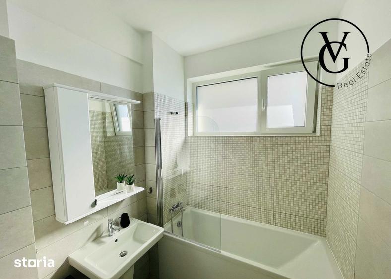 Apartament cu 2 camere semidecomandat, mobilat în Băneasa