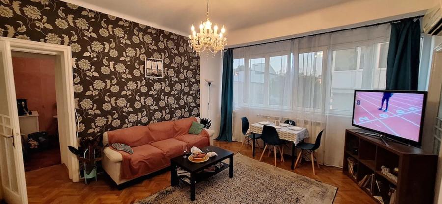 Apartament cu 2 camere semidecomandat, mobilat în Tineretului