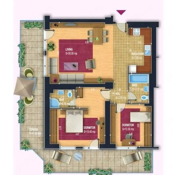 Proprietar vand apartament 3 camere nemobilat - 2