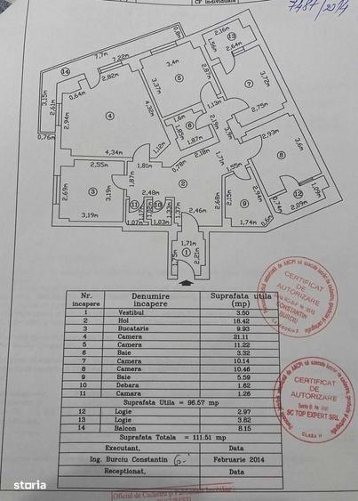 Apartament cu 4 camere decomandat în Universitate
