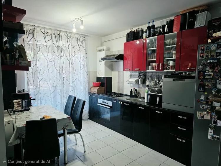 Apartament cu 3 camere semidecomandat, mobilat în Florești