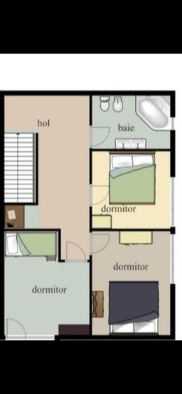 Duplex cu 3 camere cu Teren 110 Mp în Central