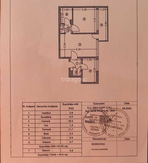 Apartament 2 camere de vanzare Campia Libertatii nr.31 Bucuresti
