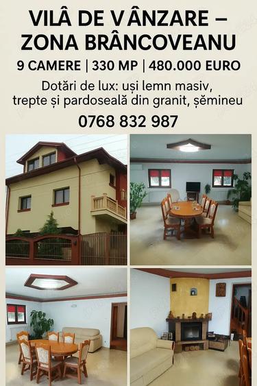 Casă cu 6 camere cu Teren 200 Mp în Brâncoveanu