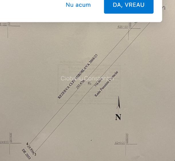 Vand teren comuna Miroslava