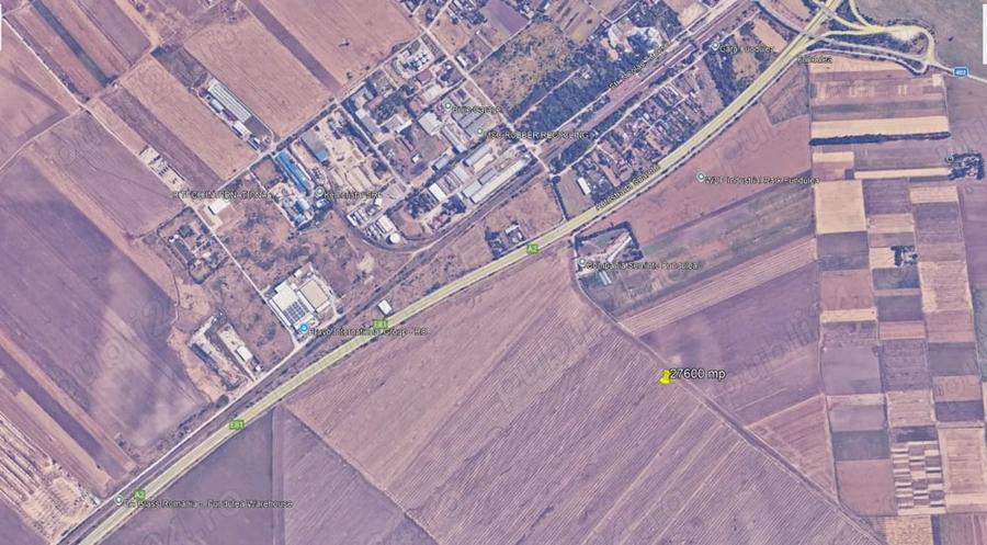 Teren de 276000 mp, în Est