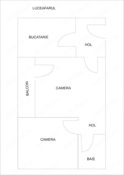 Apartament cu 2 camere nedecomandat în Vasile Alecsandri