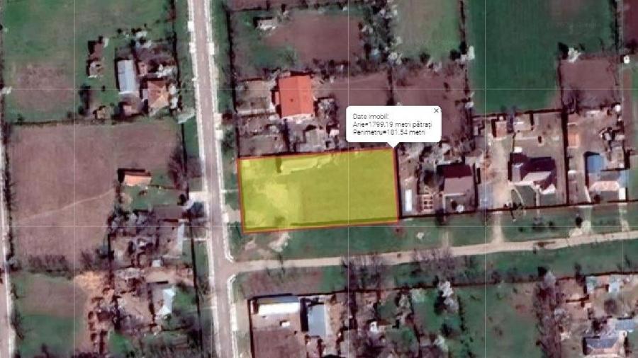 Casă individuală cu 3 camere cu Teren 1799 Mp în Bordei Verde