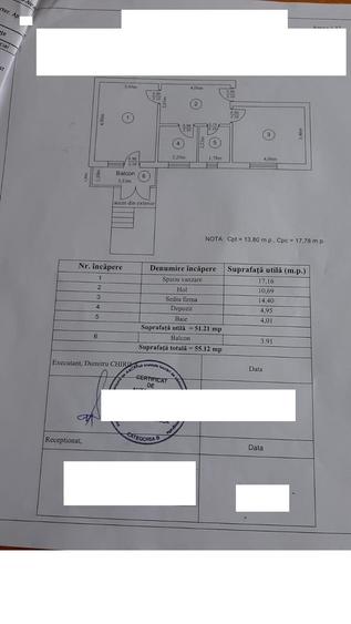 Apartament cu 2 camere decomandat în Central