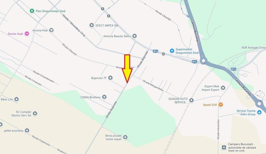 Teren Construcții intravilan de 2500 mp, în Dragomirești-Deal