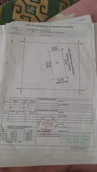 Teren Construcții intravilan de 498 mp, în Central