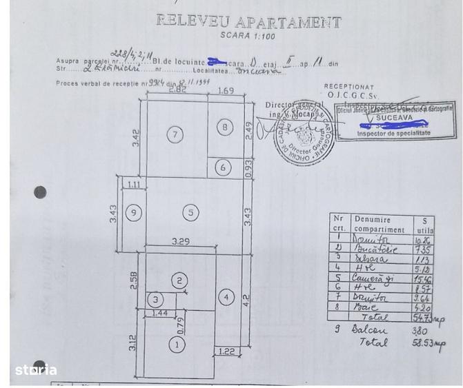 Apartament cu 3 camere în Fălticeni