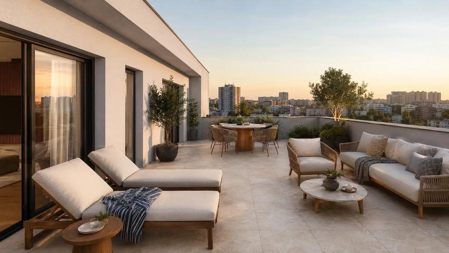 Penthouse cu 3 camere decomandat în Obor