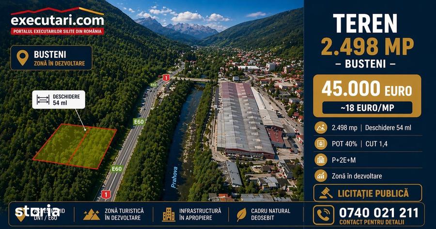 Teren de 2498 mp, în Central