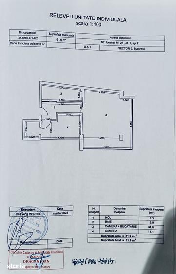 Apartament cu 2 camere în Ștefan cel Mare