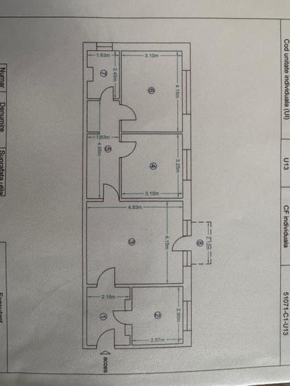 Apartament cu 3 camere semidecomandat, mobilat în Baia Sprie