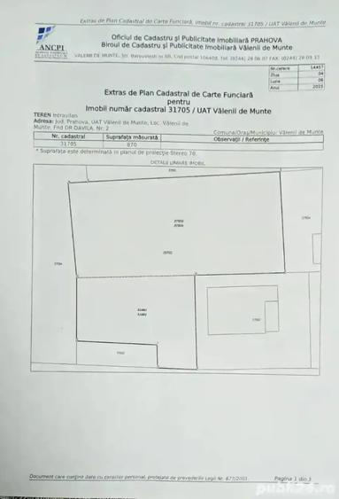 Teren de 870 mp, în Central