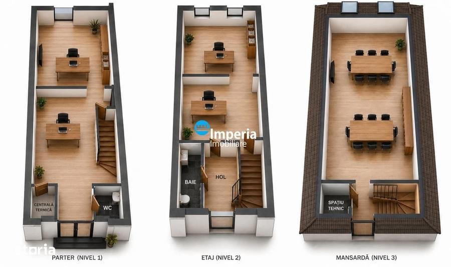 Apartament cu 3 camere în Ultracentral