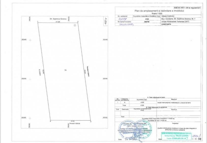 Teren Construcții intravilan de 4100 mp, în Palas