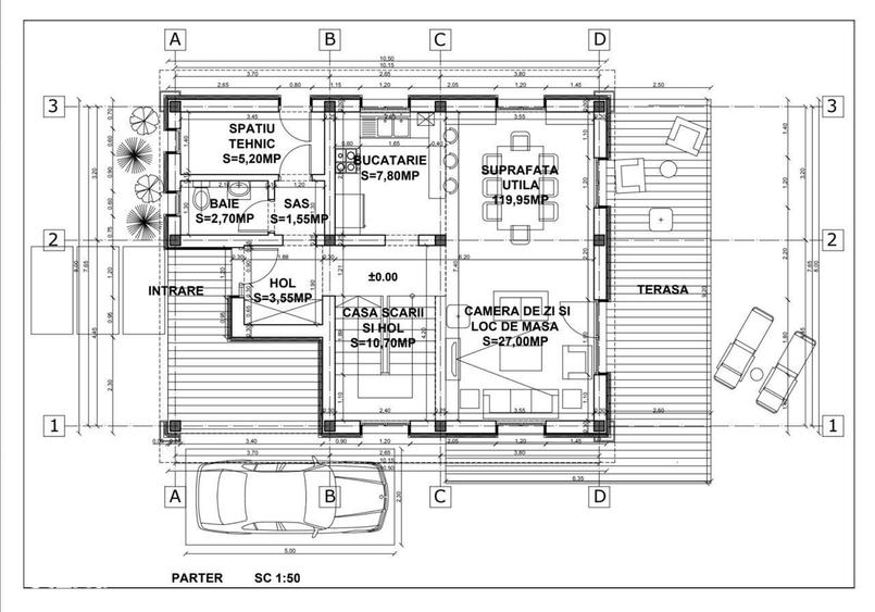 Casă cu 3 camere cu Teren 470 Mp în Tălmaciu