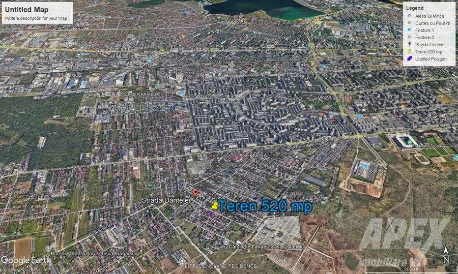 Teren Construcții intravilan de 520 mp, în Ghencea