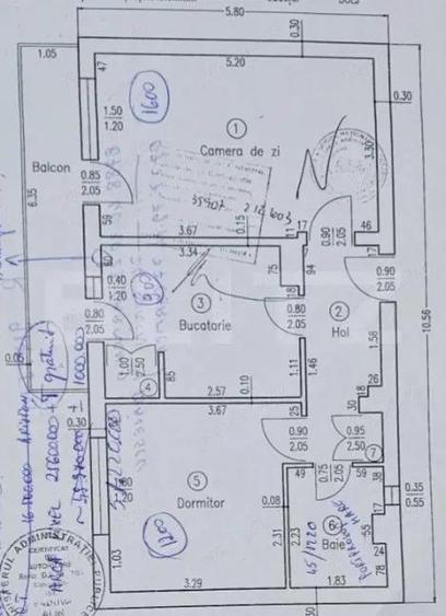 Apartament cu 2 camere decomandat în Central