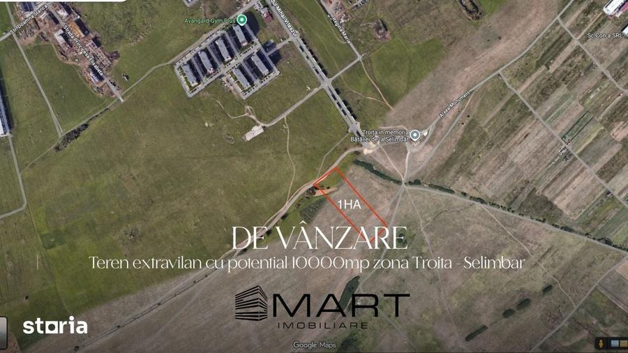 Teren de 10000 mp, în Mihai Viteazul