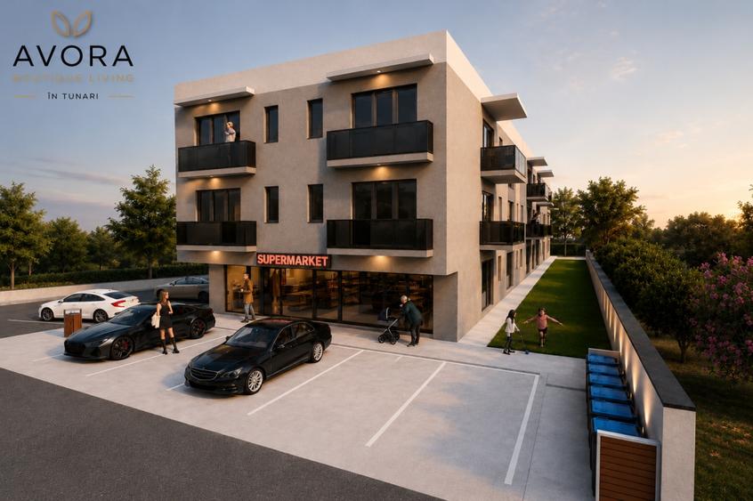 Apartament cu 2 camere semidecomandat în Tunari