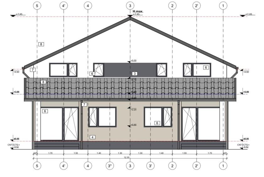 Duplex cu 8 camere cu Teren 505 Mp în Moșnița Veche