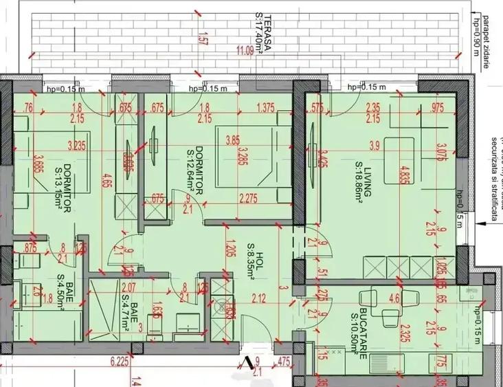 Apartament cu 3 camere decomandat în Theodor Pallady