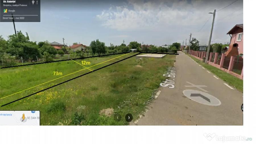 Teren intravilan de vanzare in Strejnicu 874mp - 2