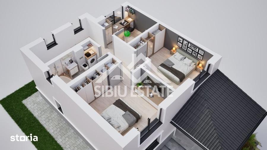 Casă cu 4 camere cu Teren 300 Mp în Central