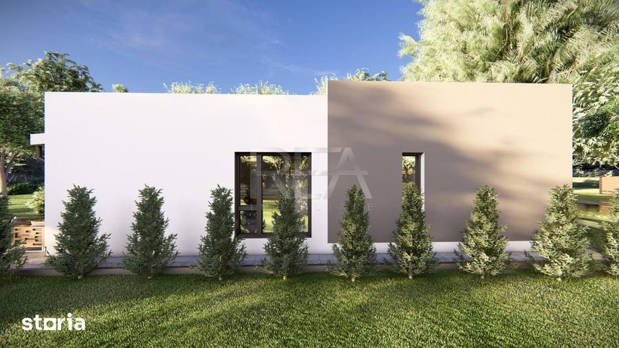Casa 4 camere parter la *ROSU* stil mediteranean deosebit - Domnesti I - 1