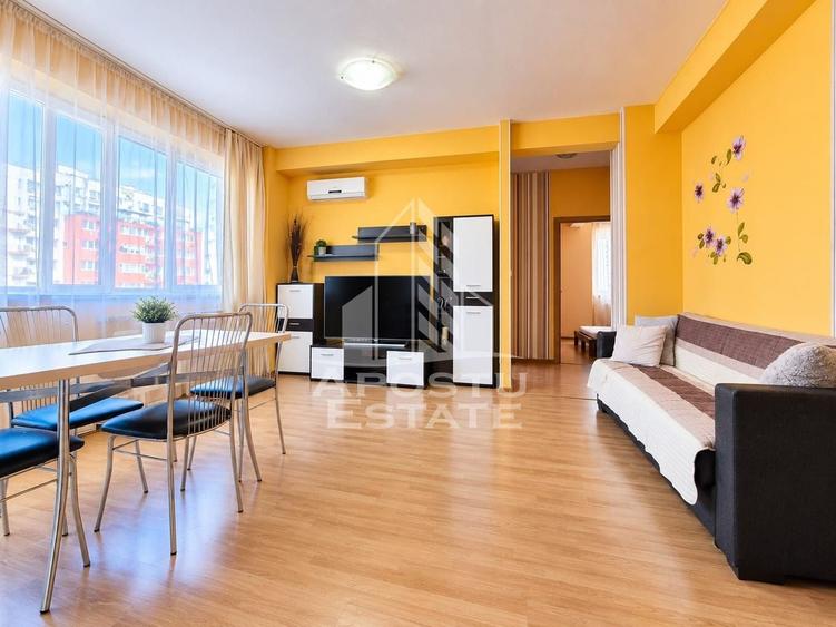 Apartament cu 3 camere decomandat, mobilat în UTA