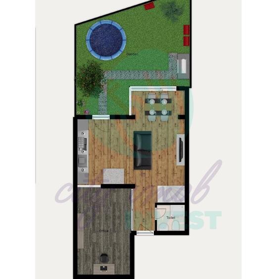 Apartament cu 2 camere decomandat în Parcul Circului